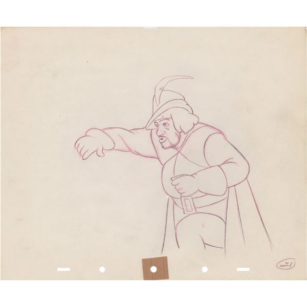 The Huntsman production drawing from Snow White and the Seven Dwarfs