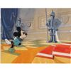 Image 1 : Mickey Mouse production cel and hand-painted presentation background from The Brave Little Tailor