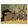 Image 2 : Donkey boys and a Coachman minion production key master background set-up from Pinocchio