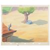 Image 1 : Donald Duck's Backyard hand-painted production background from Golden Eggs