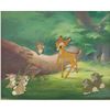 Image 2 : Walt Disney signed Bambi, Thumper, and bunnies production cels on a production master background fro