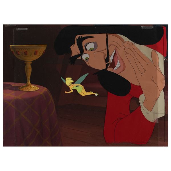Tinker Bell and Captain Hook production master background set-up from Peter Pan