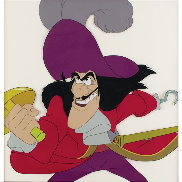 Captain Hook production cel from Peter Pan