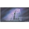 Image 1 : Eyvind Earle concept storyboard painting of Maleficent for Sleeping Beauty