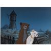 Image 1 : Duchess and Thomas O'Malley matching production cels and production background from The Aristocats