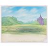 Image 3 : Prince John and Sir Hiss production cels on a production background from Robin Hood