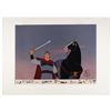 Image 1 : Li Shang and Khan limited edition hand-painted cel set-up from Mulan