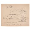 Image 1 : Charles Schulz Original Sketch of Snoopy and Linus