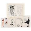 Image 1 : Cartoonists (5) Signed Sketches