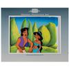 Image 1 : Aladdin and Jasmine production cels and matching drawings from Aladdin the television series