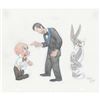 Image 1 : Bugs Bunny, Humphrey Bogart, and Elmer Fudd Original Drawing by Virgil Ross