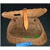 Image 3 : Wicker fishing creel full of  assorted new spinner blades
