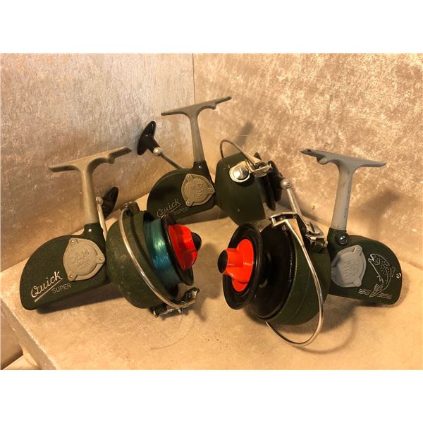 3 Dam Quick West German Vintage Spinning Reels