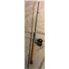Image 1 : Arjoi split cane 2 piece spinning rod made in Sweden w/Garcia Mitchell 305 spinning reel