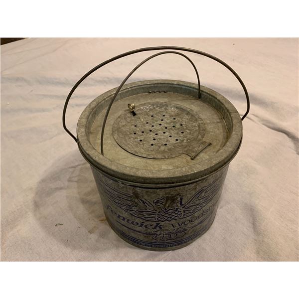 Fenwick Woodstream live bait metal minnow bucket