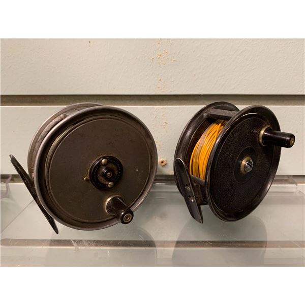 2 JW Young & Sons fishing fly reels Pridex & Condex