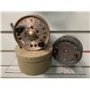 Image 1 : 2 vintage fly reels - Dam Berlin Germany w/box & Intrepid England