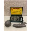 Image 1 : Vintage Water Gremlin Metal lead sinker box w/assorted lead weights