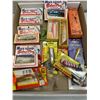 Image 1 : Box of assorted vintage fishing lures