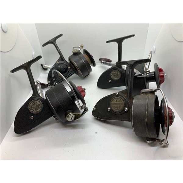 4 vintage Dam Quick spinning reels West Berlin