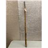 Image 1 : Antique 2 pc split-cane spinning rod - Tag says Sept. 1958 Campbell River BC