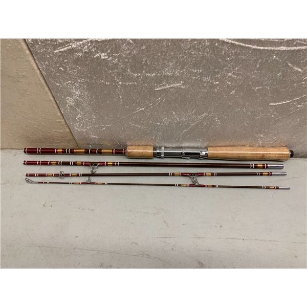 4 pc spin cast travel rod 7ft