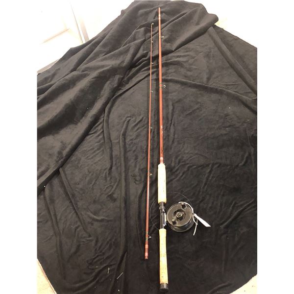 Fenwick Bea Sowles built blank11ft mooching rod w/ JW Young & Sons windex reel