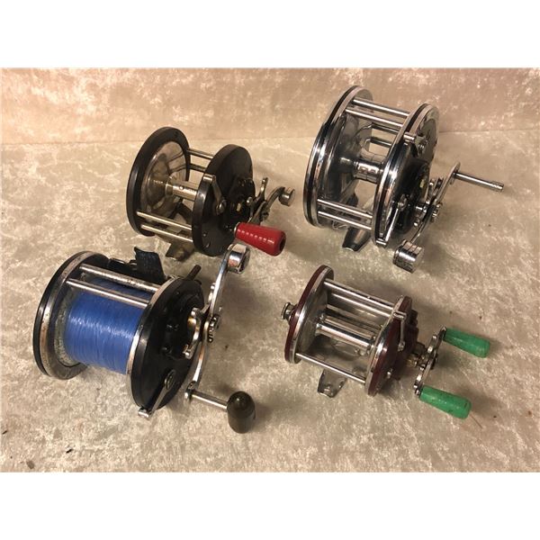 4 Penn assorted level-wind reels