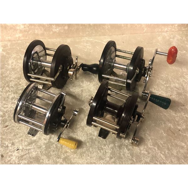 4 Penn assorted level-wind reels