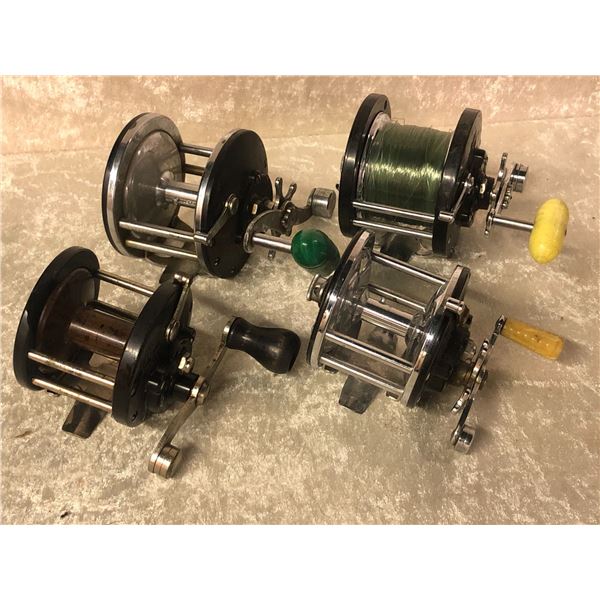 4 Penn assorted level-wind reels