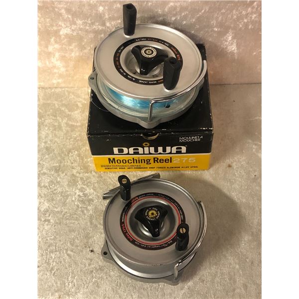 2 Daiwa mooching reels -- model 275 - 4 1/2" & model 175s - 4"