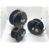 Image 2 : 3 Heard & Wilson Vancouver B.C. salmon fishing reels - 5" tyee - 4" & grilse 3"