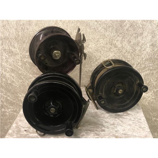 3 Assorted vintage salmon reels