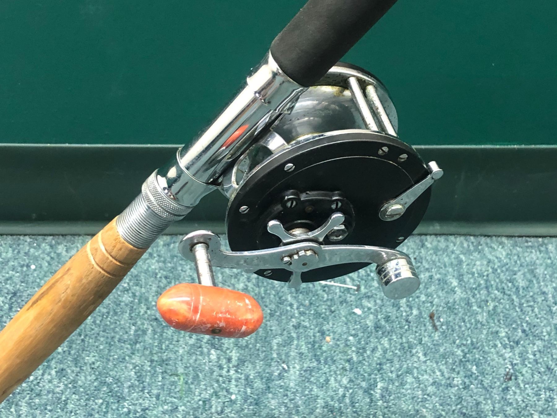 Halibut Rod Shakespeare wonderglass halibut rod with Penn #149 deepsea reel 6ft