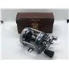 Image 1 : Abu ambassadeur Sweden level wind reel w/ original leather case