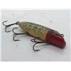 Image 3 : Vintage wooden 4" fishing lure w/glass eyes unsigned