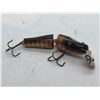 Image 1 : Vintage 4 1/2" lucky strike jointed wooden fishing lure