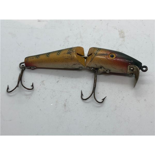 Vintage 4 1/2" arjon jointed wooden fishing lure