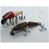 Image 1 : 2 Vintage wooden fishing lures - No Markings