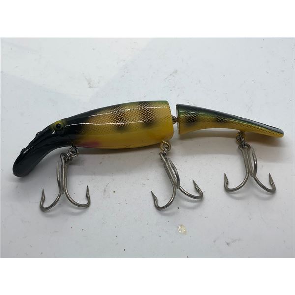 Homer Le blanc swim whizz 1979 jointed 8" fishing lure