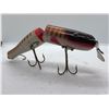 Image 1 : Antique lucky strike Canada 6 1/2" jointed wooden fish lure