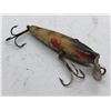 Image 1 : Vintage "Pikie" 3 1/2" wooden fishing w/glass eyes