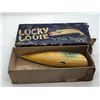 Image 1 : Vintage lucky louie by Bill Minser "herring" 5 1/2" fishing plug w/orginal box