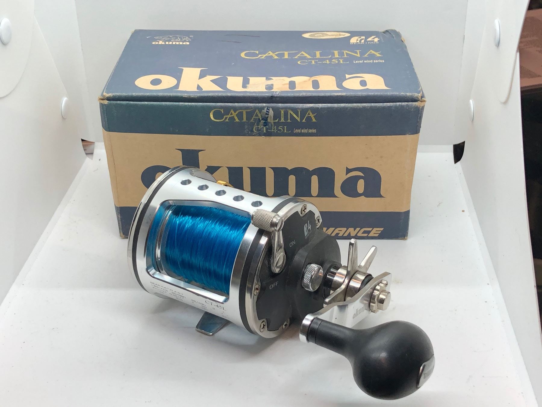 okuma catalia reel Catalina CT-30DA machined stainless steel gearing ensure increased durability and strength Okuma Catalina CT-45L level wind