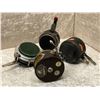 Image 1 : Group of 4 assorted vintage automatic fly reels