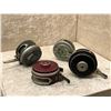 Image 1 : Group of 4 assorted vintage automatic fly reels