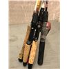 Image 2 : Bundle of 6 assorted fishing rods & 1 reel