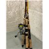 Image 2 : Bundle of 6 assorted fishing rod & 1 reel