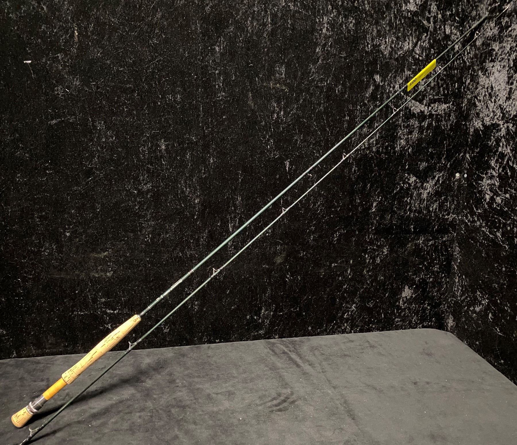 2 Pc Fly Rods 9 ft dragonfly dfw96 graphite 2 pc fly rod #6 - line