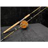 Image 1 : 8ft Peetz trolling rod complete with 6" classic wooden reel